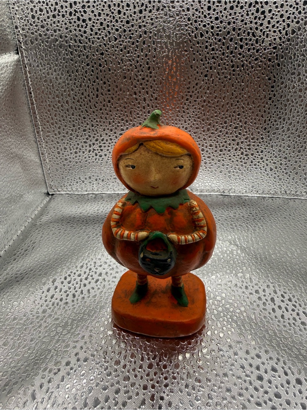 Vintage Jenene Mortimer Pumpkin Trick Or Treater